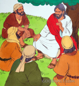 Jesus Teaches His Disciples