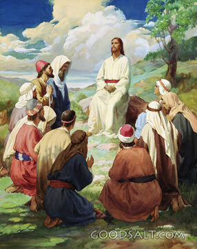 Jesus Teaching Disciples to Pray