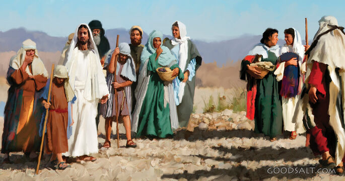 Jesus With His Followers