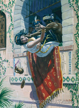 Jezebel Being Thrown From a Window