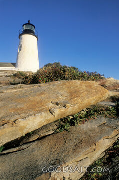 Lighthouse on Rocky Outcropping