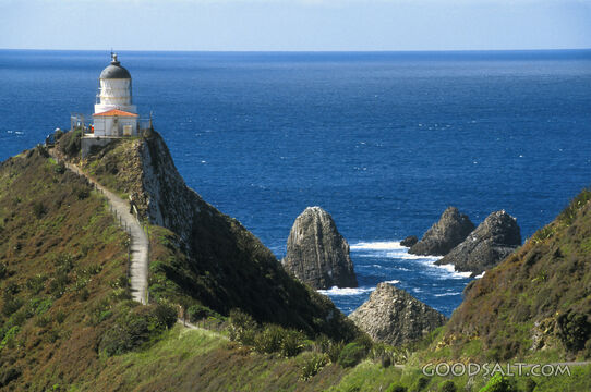 Lighthouse Overlooking Ocean