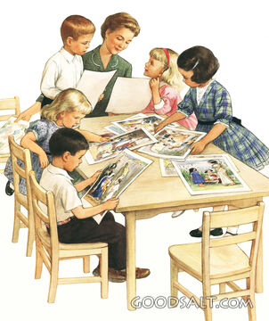 Looking at Bible Pictures