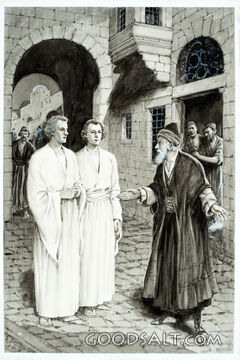 Lot Asks the Angels to Stay at His Home