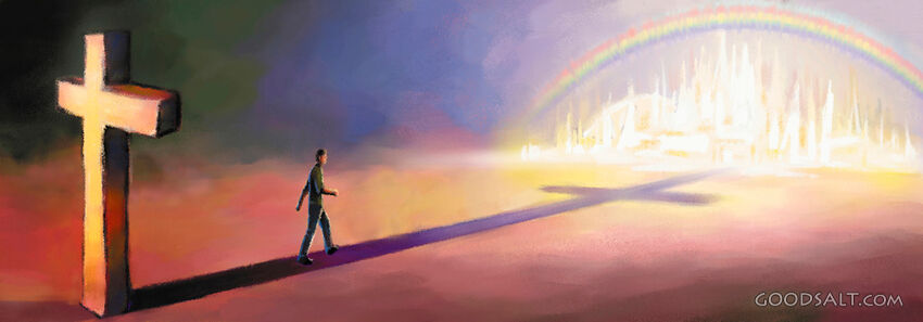 Man From Shadow of Cross to Golden City