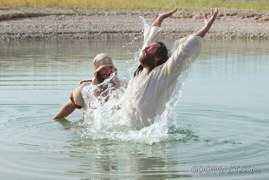 Man Rejoices Out of Water After Being Baptized