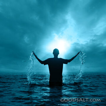 Man Rising From Water