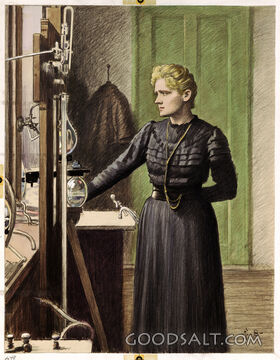 Marie Curie in Lab