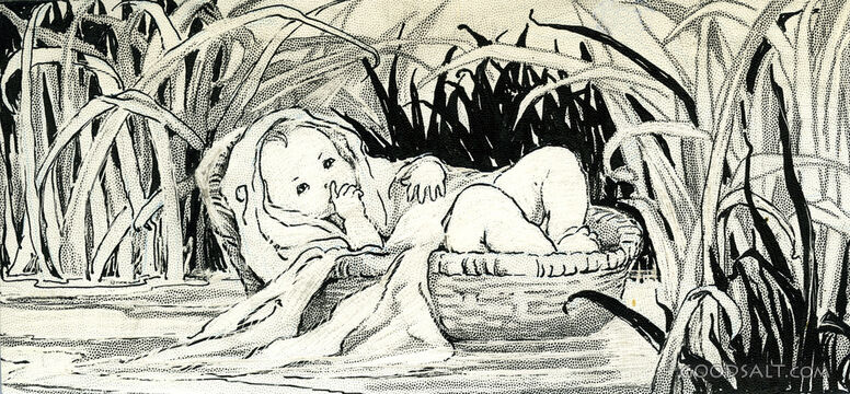 Moses in Bulrushes