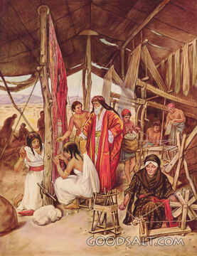 Moses Inspecting the Tabernacle Tapestries