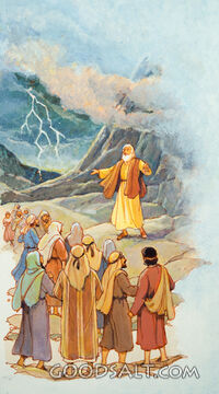 Moses Warning the People