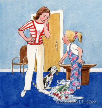 Mother Scolding Daughter