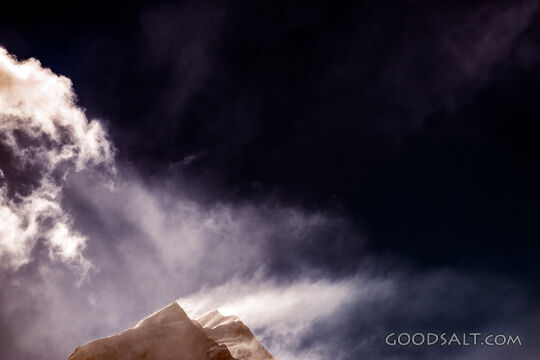 Mount peak losing snow.