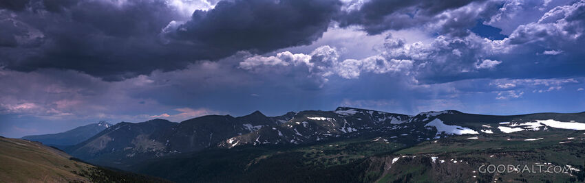 Mountainscape With Clouds