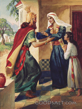 Naaman Returns Home Healed