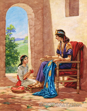 Naaman's Wife and Captive Maid