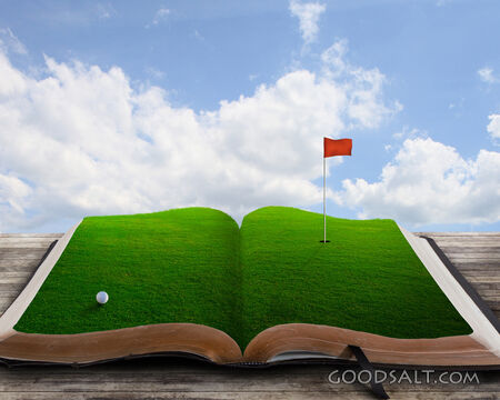 Open Book With Golf Course