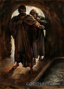 Peter and John at the Sepulcher