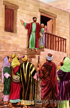 Peter Tells Many People About Jesus