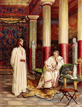 Pilate Privately Examines Jesus