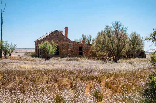 Pioneer's stone house.