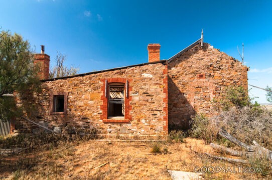 Pioneer's stone house.