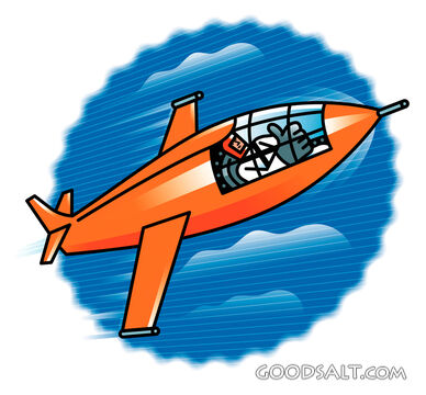 Plane With Pilot Giving Thumbs Up