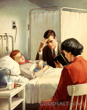 Prayer time in a Hospital Room