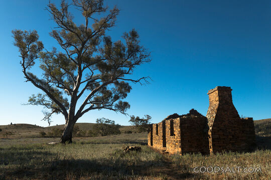 Remains of old stone house.