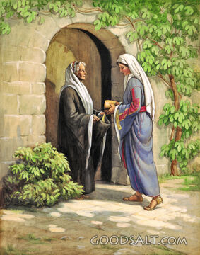 Ruth Giving Grain to Naomi