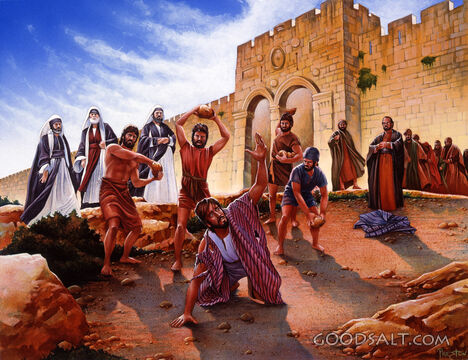 Saul Witnesses the Stoning of Stephen