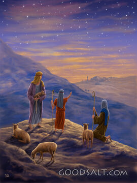 Shepherds on Hilltop B (no Star)