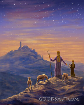Shepherds on Hilltop (no Star)