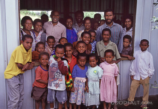 Small Country Church Congregation Near Goroka, PNG