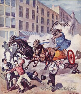 A New Tyrant chariot horses fear run political greed taxes