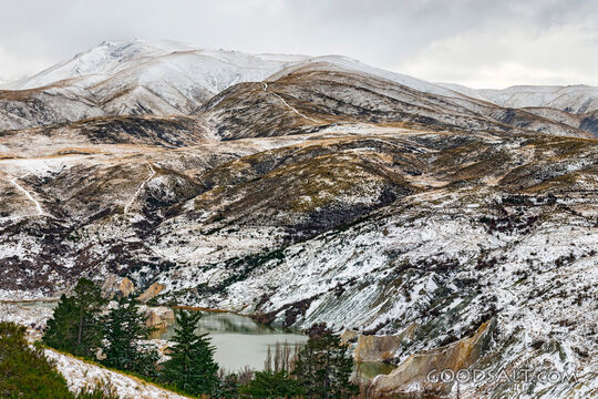 Spectacular alpine country with heavy snow and a variety of features.