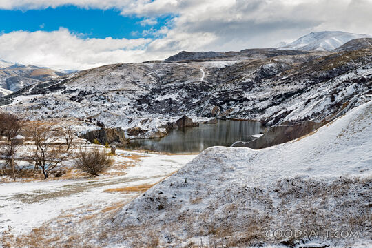 Spectacular alpine country with heavy snow and a variety of features.