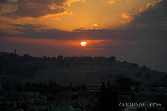 Sunrise over Jerusalem
