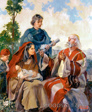 Jewish Family Worshiping