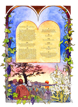 Ten Commandments Floral