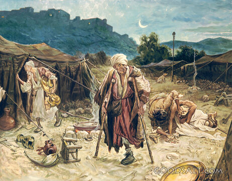 The Four Lepers Looting the Camp of the Syrians