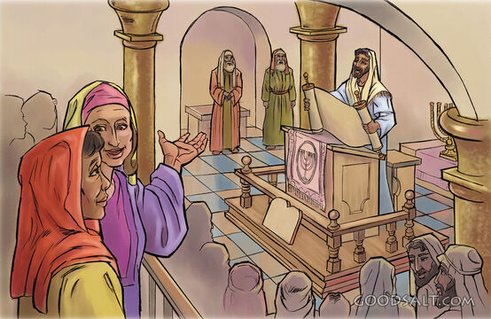 The Synagogue - Jesus Reads the Scroll
