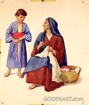 Timothy Bringing Scroll to Grandmother