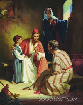 Titus Visiting in Home of Elder