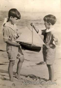 Two Boys with a Boat