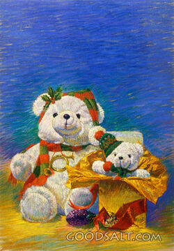 Two Christmas Teddy Bears