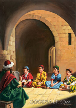 Under the Rabbi, Children Learning