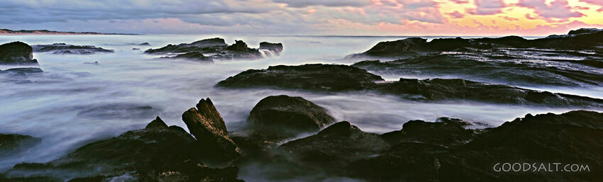 Water Crashing Into Rocks