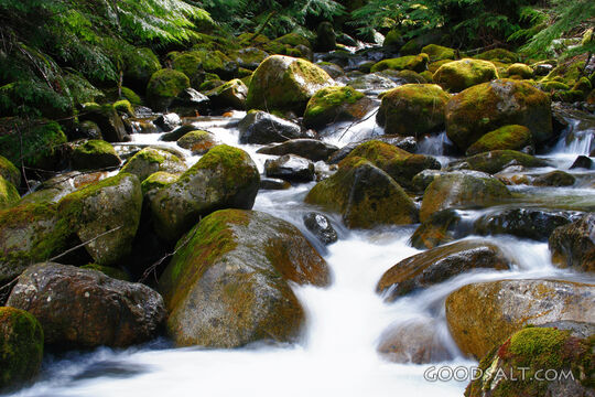 Waterfall over Rocks