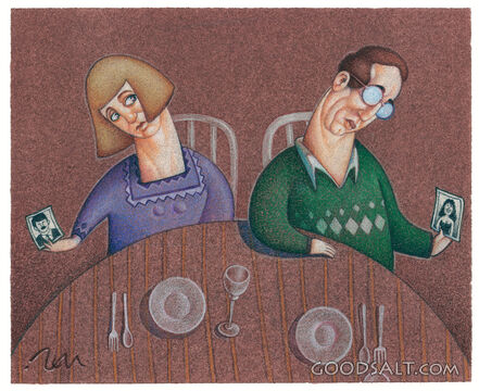 A couple comparing each other with their ideal partner.